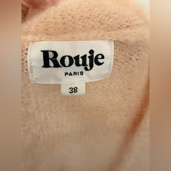 Rouje Nona Cardigan Blush Pink Size FR 38/US 6 - Picture 3 of 7